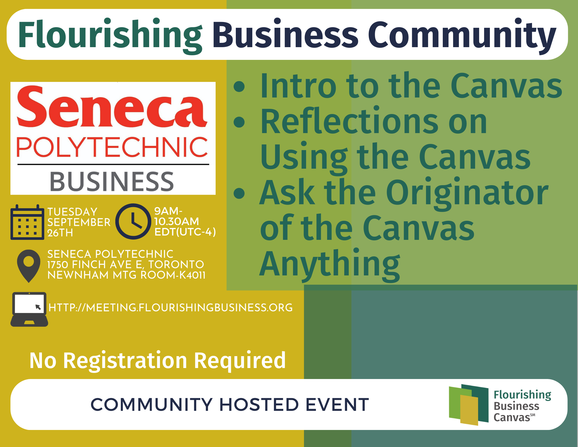 Community Hosted Event: Seneca Polytechnic – Business | Flourishing ...