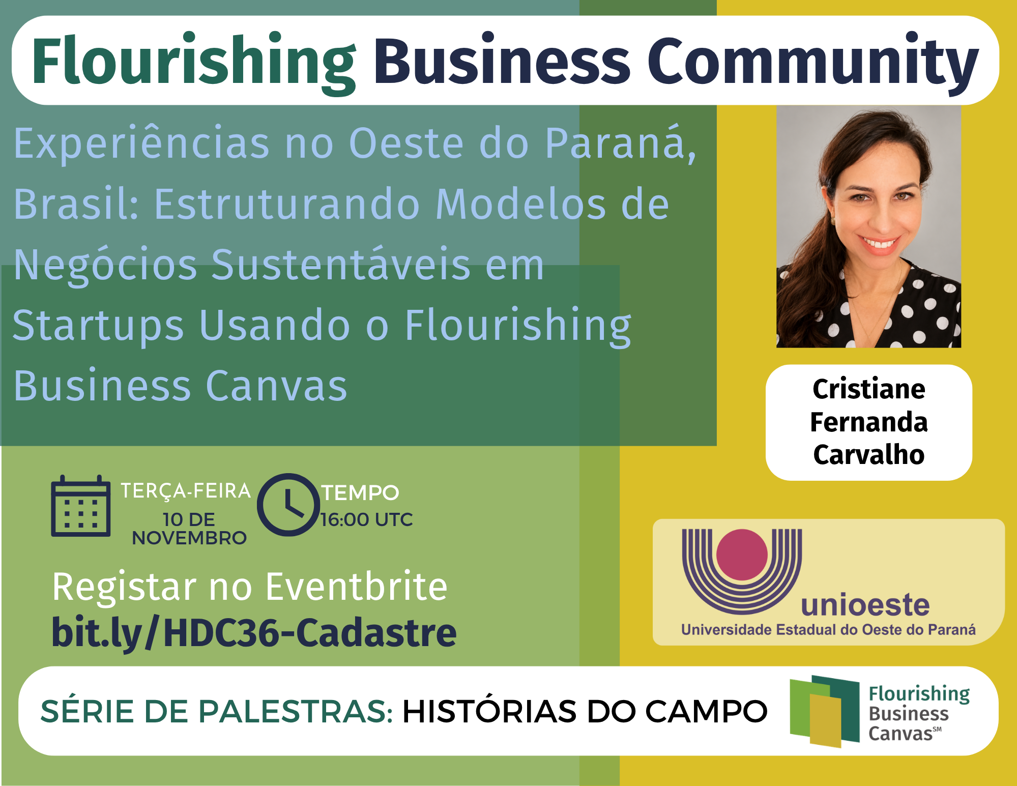 Advert for Histórias do Campo: Experiências no oeste do Paraná, Brasil: Estruturando Modelos de Negócios Sustentáveis ​​em Startups Utilizando o Canvas de Negócios Prósperos